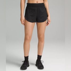 NWT Lululemon Fast and Free High-Rise Short 2" Airflow Black Size 4